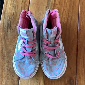 Toddler girls heart Vans